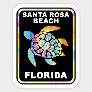 Santa Rosa Beach Florida Sea Turtle Sticker Sticker